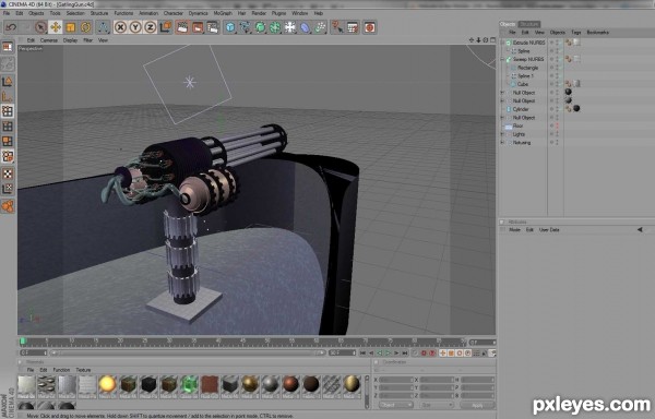 Creation of Gatling Cannon: Step 26