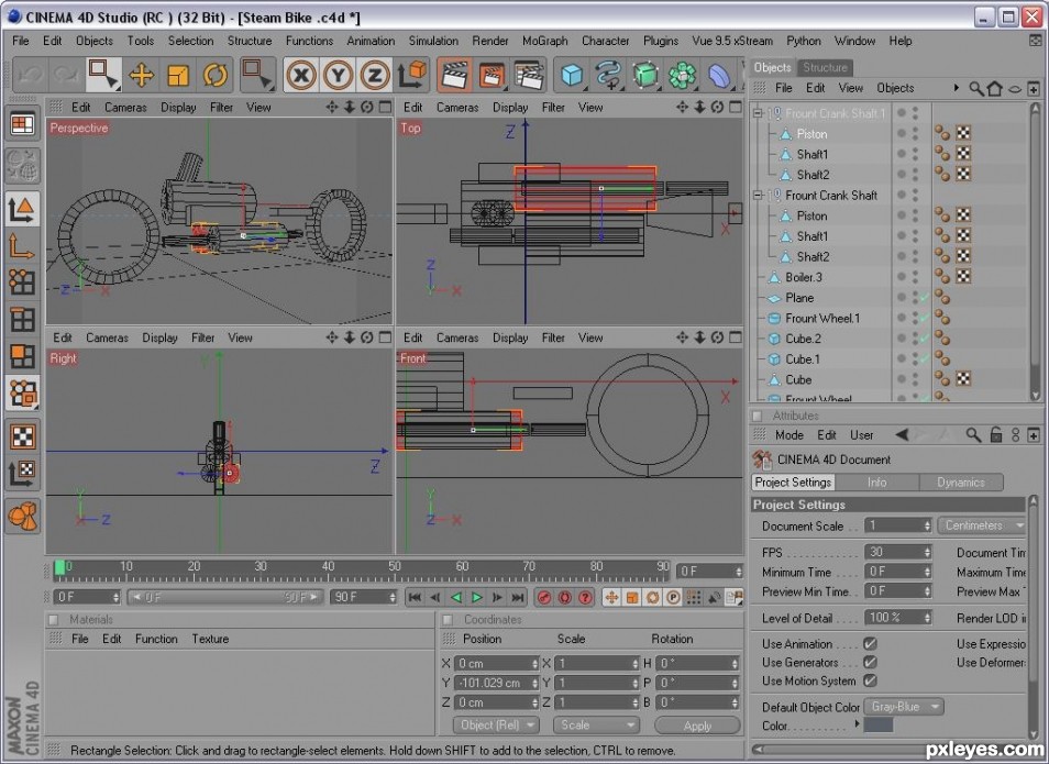 Creation of Bucket of Bolts: Step 1