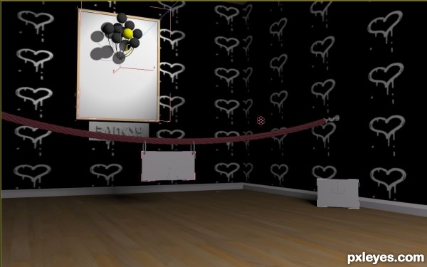 Creation of trio of banksy: Step 2