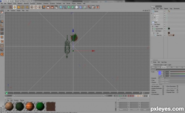 Creation of Watering Can and Plant: Step 2