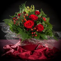 The bunch of roses