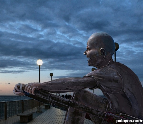 Creation of Statue on the Pier: Final Result