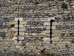 800 year old stone wall ...