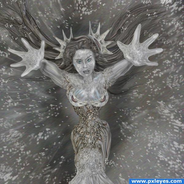 Creation of Ice Queen: Final Result