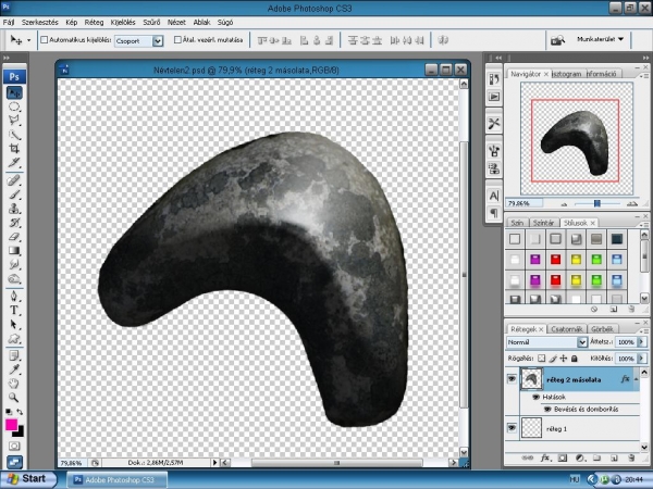 Creation of space: Step 2