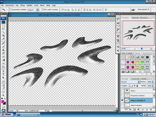 Creation of space: Step 4