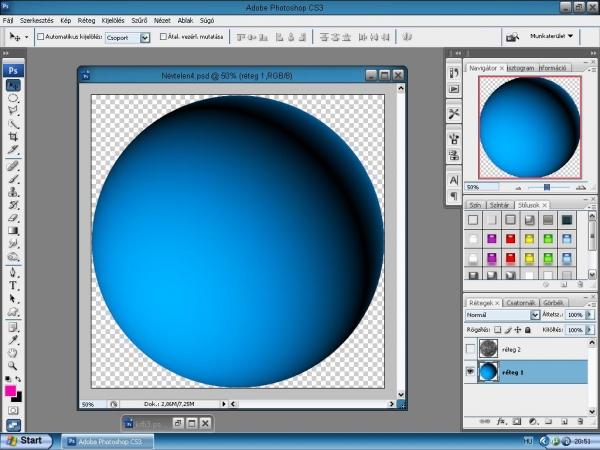 Creation of space: Step 5