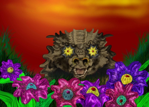 Creation of Baby dragon flowers: Step 5