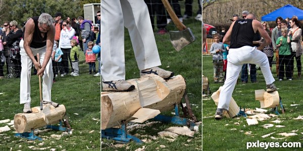 wood chopping contest
