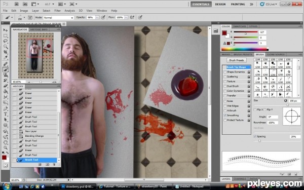 Creation of Mortuberry: Step 10