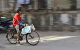 cycling through his way