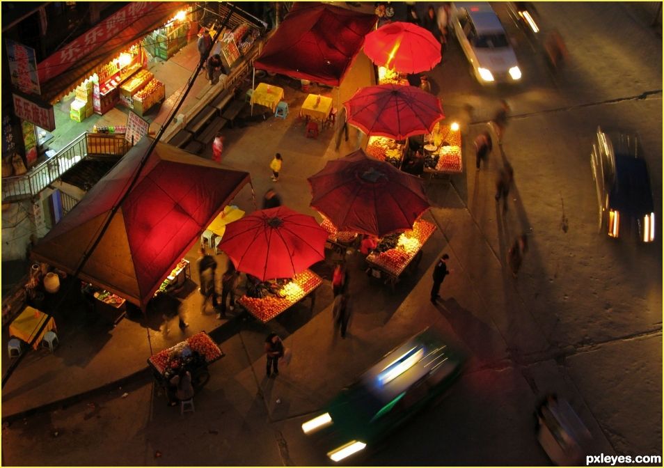 Early Evening Street Lights