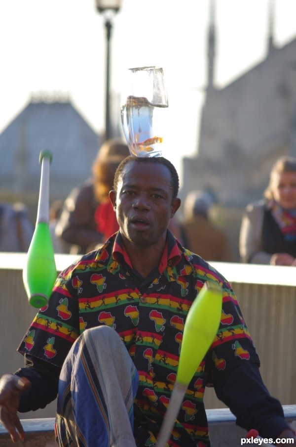 Fishes on the head