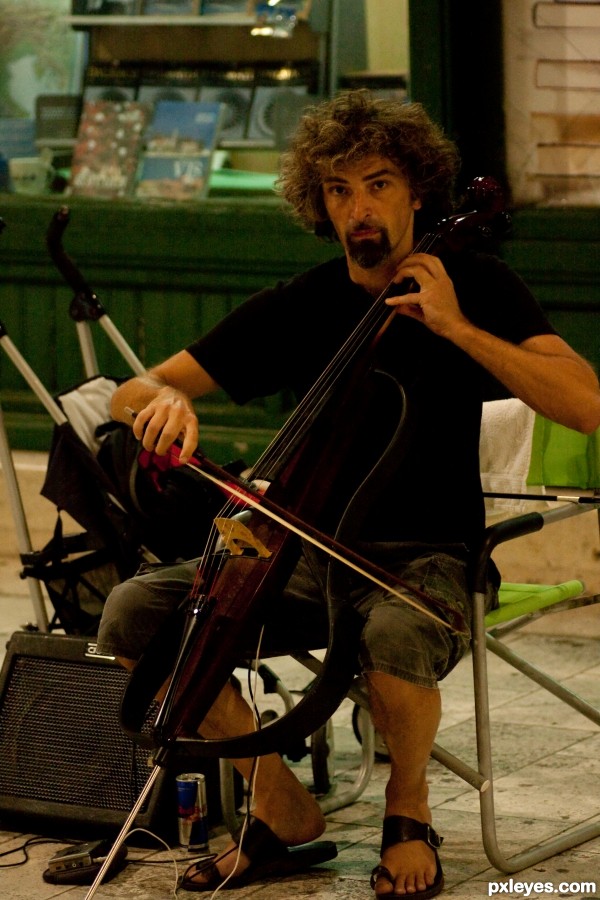 Amazing cello player