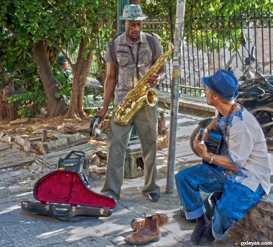 Street musicians