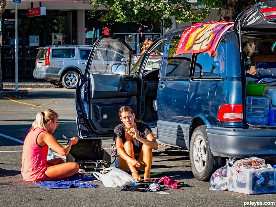 Carpark breakfast