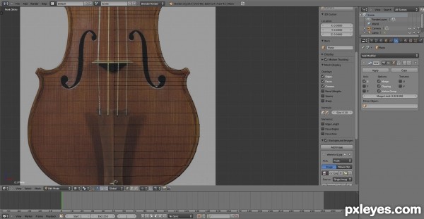 Creation of Violin: Step 1