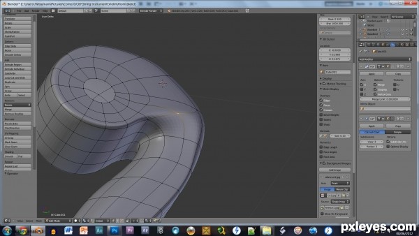 Creation of Violin: Step 14