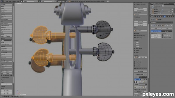 Creation of Violin: Step 16
