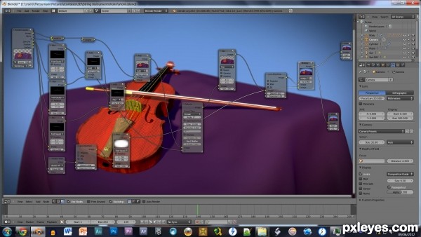 Creation of Violin: Step 22