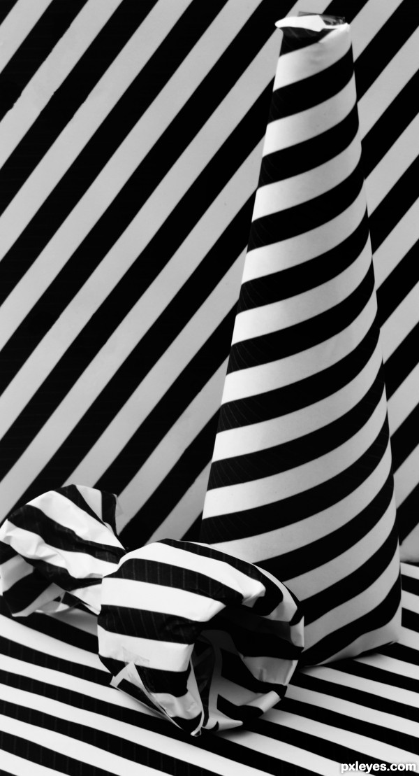 black and white stripes