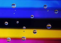 Striped waterdrops Picture