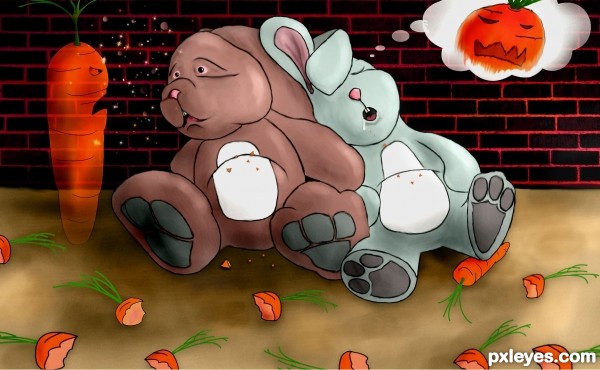 stuffed bunnies 2.0 photoshop picture)