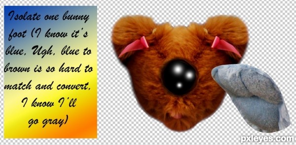 Creation of Kiss My Fluffy Fuzzy Butt : Step 3