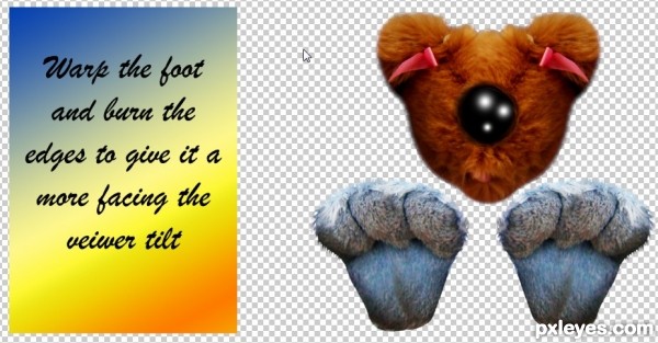 Creation of Kiss My Fluffy Fuzzy Butt : Step 4