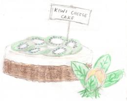 Kiwi Cheese cake Picture