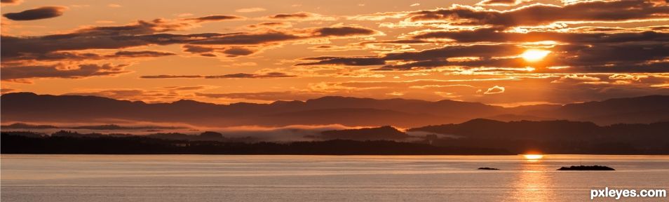 Orange Sunset (panorama)