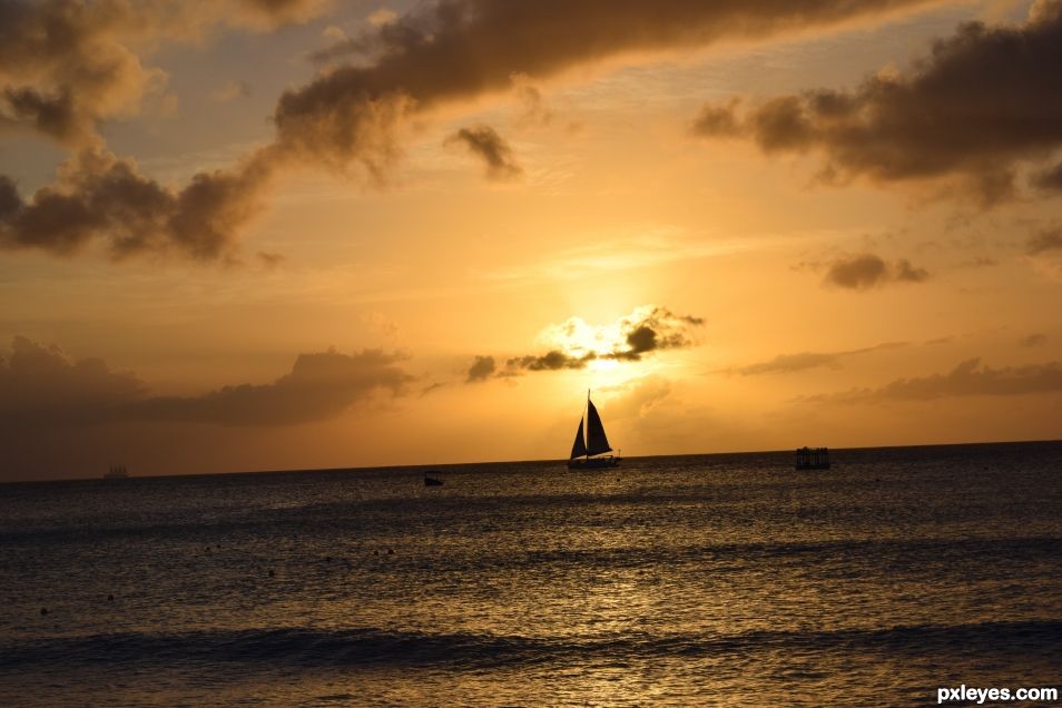 Barbados sunset 