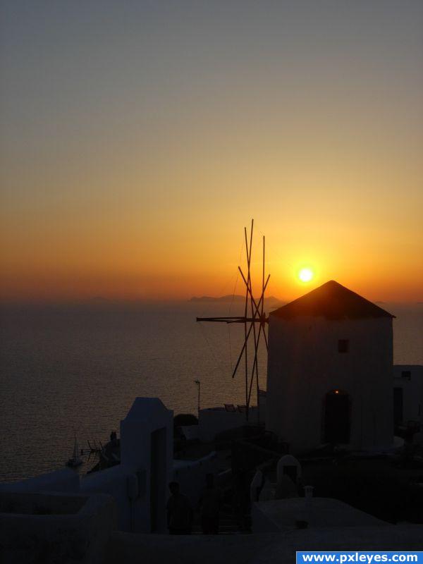 Sunset in Santorini