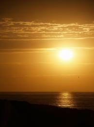 Sunset over the ocean