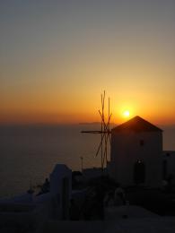 Sunset in Santorini