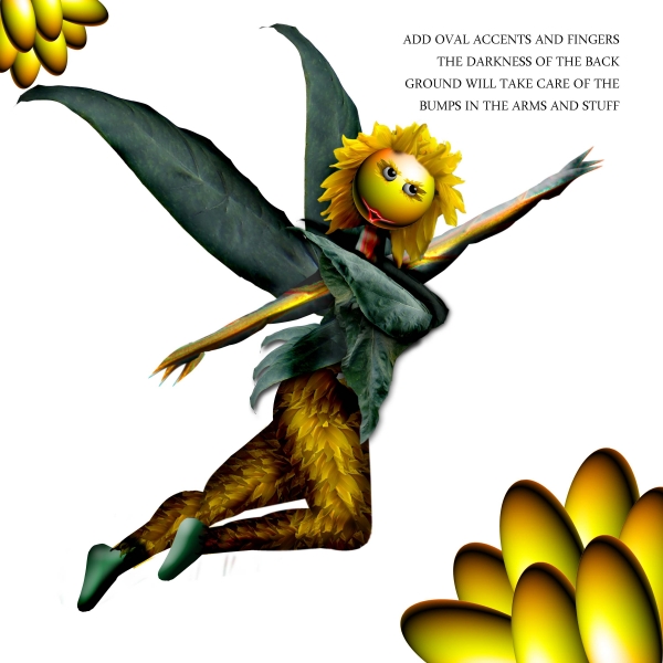 Creation of Sunflower on Fire: Step 13