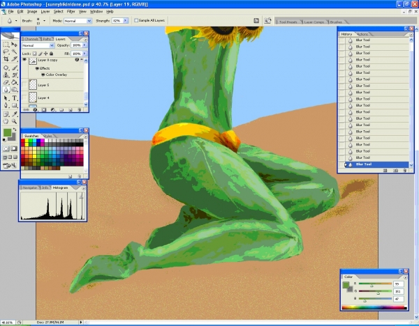 Creation of Sunny's New Bikini: Step 7