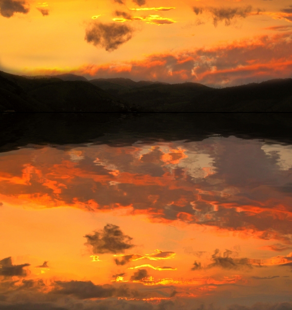 Creation of Sunset Flowers: Step 3