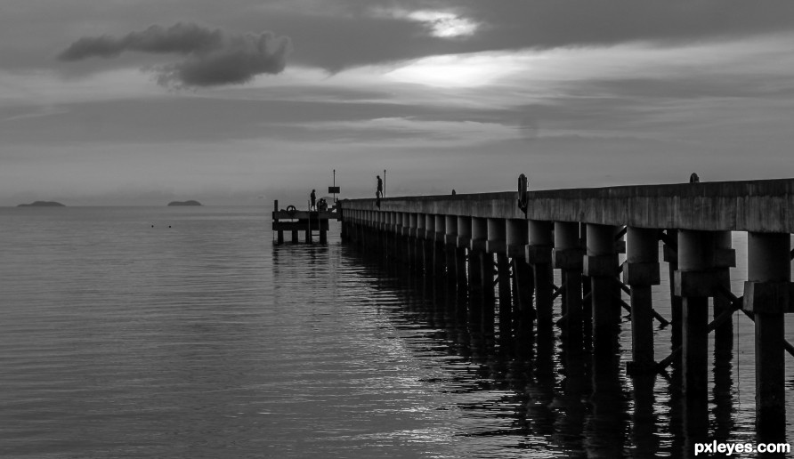 Sunset on the Pier