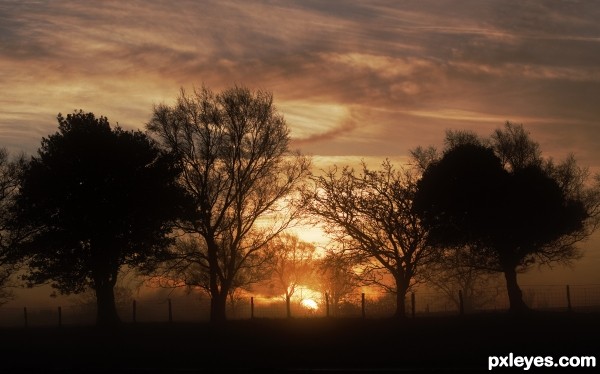 Sunset Llandefalle Common