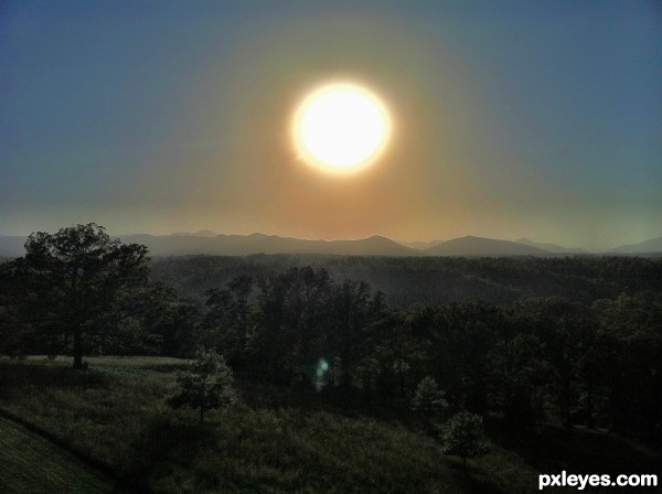 Sunset at the Biltmore Estate