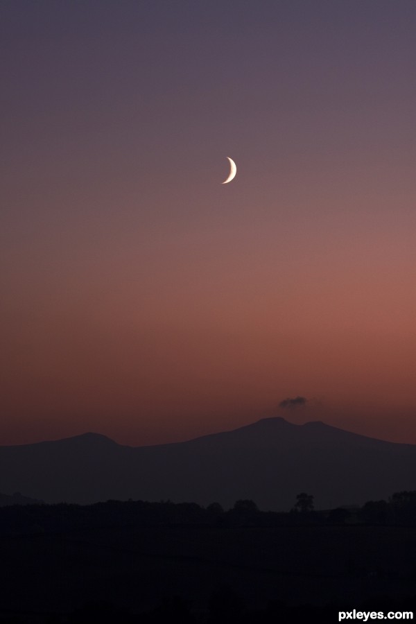 Sunset over the Beacons