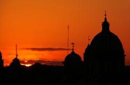 Sunset on the domes