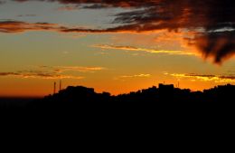 Sunset in India