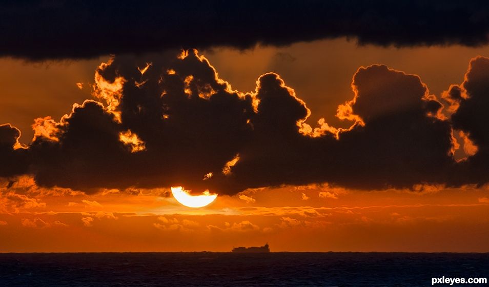 Sunset over the Baltic Sea