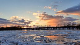 river sunset