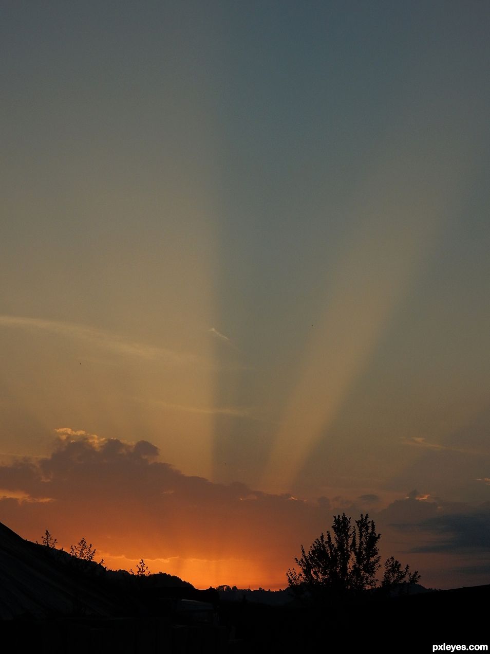 Color at sunset