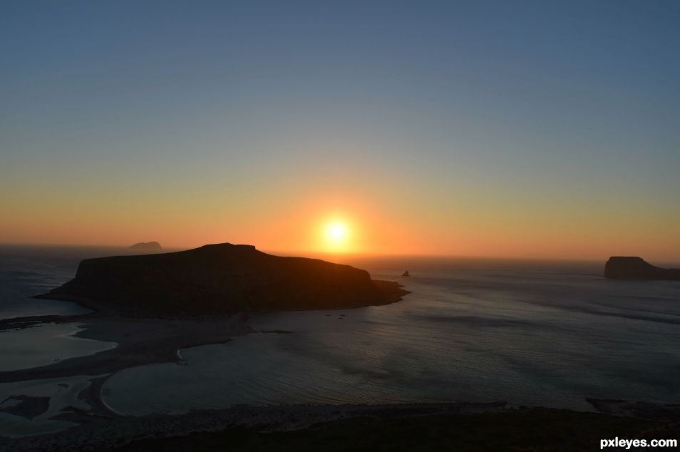 Sunset in Balos- Crete