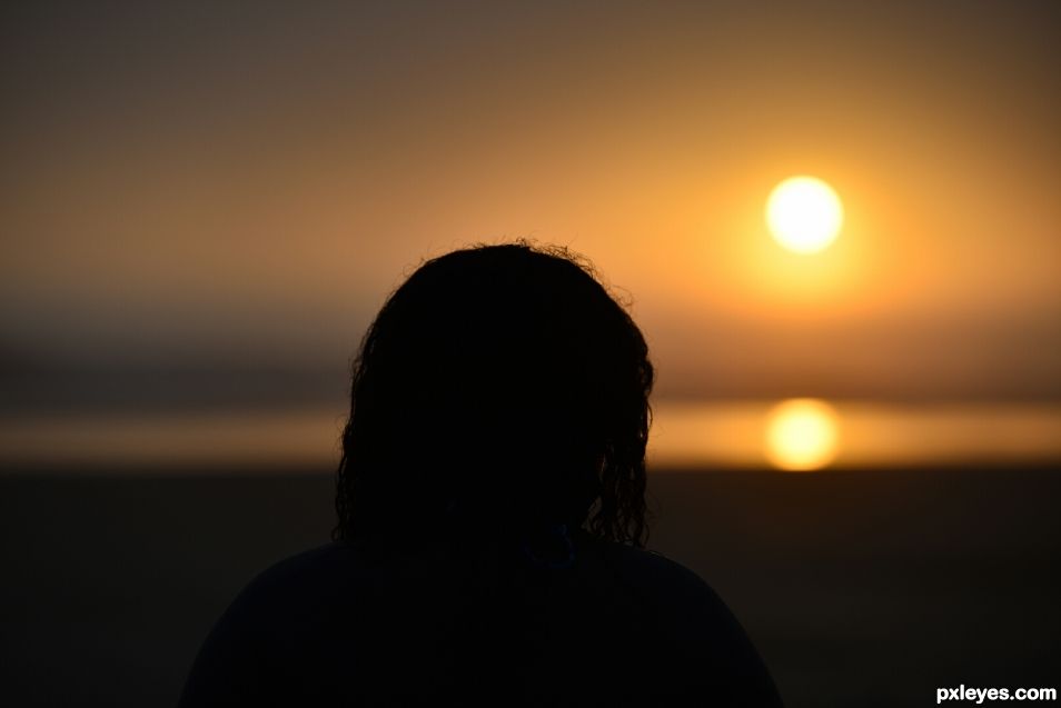 beach silhouette