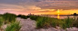 Beach SunSet In Michigan 